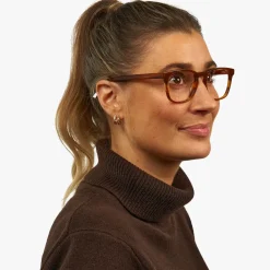 Luxreaders Blue Light Briller Til Kvinder<Women's Bornholm Shiny Walnut